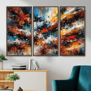 Lyrical Abstrac Wall Art Canvas Print, Orange Blue Abstract by MyGreatCanvas | Canvas Wall Art Prints | Photo Prints & Wall Decor