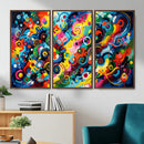 Geometric Abstract Wall Art Canvas Print, Bold Color by MyGreatCanvas | Canvas Wall Art Prints | Photo Prints & Wall Decor