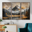 Mountain Lake Canvas Wall Art — Rustic Forest Landscape by MyGreatCanvas | Canvas Wall Art Prints | Photo Prints & Wall Decor