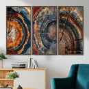 Tree Ring Triptych Canvas Wall Art — Set of 3 Wood Grain by MyGreatCanvas | Canvas Wall Art Prints | Photo Prints & Wall Decor