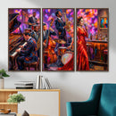 Jazz Band Canvas Wall Art — Jazz Club Singer Saxophone Print by MyGreatCanvas | Canvas Wall Art Prints | Photo Prints & Wall Decor