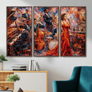 Jazz Band Canvas Wall Art — Jazz Club Singer Saxophone Print by MyGreatCanvas | Canvas Wall Art Prints | Photo Prints & Wall Decor