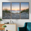 Sandy Dune Path Sunset Canvas Wall Art — Seagulls Beach by MyGreatCanvas | Canvas Wall Art Prints | Photo Prints & Wall Decor