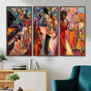 African American Jazz Singer Canvas Art — Red Dress Black by MyGreatCanvas | Canvas Wall Art Prints | Photo Prints & Wall Decor