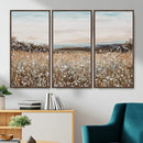 Neutral Wildflower Field Canvas Wall Art — Beige Earth Tone by MyGreatCanvas | Canvas Wall Art Prints | Photo Prints & Wall Decor
