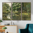 Forest Stream Canvas Wall Art, Peder Monsted A Forest Stream by MyGreatCanvas | Canvas Wall Art Prints | Photo Prints & Wall Decor