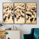 Texas Longhorn Sepia Canvas Wall Art, Western Cattle by MyGreatCanvas | Canvas Wall Art Prints | Photo Prints & Wall Decor