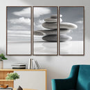 Zen Stone Wall Art Canvas Print, Balanced Rock Stack Framed by MyGreatCanvas | Canvas Wall Art Prints | Photo Prints & Wall Decor