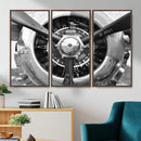 Vintage Propeller Plane Wall Art Canvas Print, Black and by MyGreatCanvas | Canvas Wall Art Prints | Photo Prints & Wall Decor