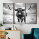 Texas Longhorn Canvas Wall Art Western Bull Desert Moody by MyGreatCanvas | Canvas Wall Art Prints | Photo Prints & Wall Decor