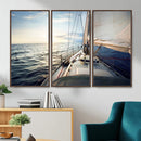 Sailboat Wall Art Canvas Print, Ocean Sunset Sailing Framed by MyGreatCanvas | Canvas Wall Art Prints | Photo Prints & Wall Decor