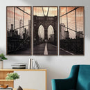 Brooklyn Bridge Canvas Wall Art, New York City Skyline Photography Print, NYC Landmark Urban Decor Artwork by MyGreatCanvas | Canvas Wall Art Prints | Photo Prints & Wall Decor