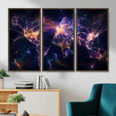 Global Flight Routes Map Canvas Wall Art, Worldwide Aviation Network Print, International Air Travel Wall Decor by MyGreatCanvas | Canvas Wall Art Prints | Photo Prints & Wall Decor