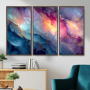 Colorful Abstract Canvas Wall Art Print, Vibrant Popup Color Art Print