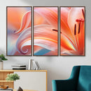 Peach Lily Canvas Wall Art, Coral Pink Flower Macro Photo Print, Botanical Bedroom Decor, Soft Floral Photography, Living Room Wall Art by MyGreatCanvas | Canvas Wall Art Prints | Photo Prints & Wall Decor