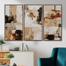 Blue Teal Abstract Canvas Wall Art, Modern Textured Painting Print, Navy Orange White Contemporary Art, Neutral Living Room Decor, Office Art by MyGreatCanvas | Canvas Wall Art Prints | Photo Prints & Wall Decor