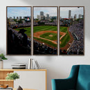 Chicago Cubs Baseball Team Print - Wrigley Field Stadium