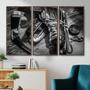 Old Pair of Mens Skates Wall Art Canvas, Men Skates Wall Art