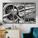 Vintage Antique Airplane Wall Art Canvas Print