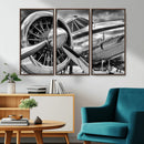 Vintage Antique Airplane Wall Art Canvas Print