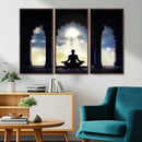 Women and Yoga Wall Art Canvas Print