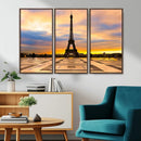 Paris Eiffel Tower Sunset Canvas Wall Art Print - Iconic