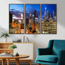 Los Angeles Night Wall Art Canvas Print
