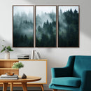 Misty Forest Wall Art – Serene Green Landscape Canvas Print, by MyGreatCanvas | Canvas Wall Art Prints | Photo Prints & Wall Decor