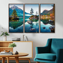 Crystal Clear Lake Wall Art | Mountains Wall Art Canvas | 3 by MyGreatCanvas | Canvas Wall Art Prints | Photo Prints & Wall Decor