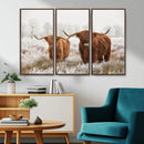 Longhorn Cattle Wall Art Canvas Print, Framed Farmhouse by MyGreatCanvas | Canvas Wall Art Prints | Photo Prints & Wall Decor