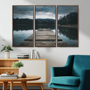 Wooden Bridge Near Lake Wall Art Canvas Print by MyGreatCanvas | Canvas Wall Art Prints | Photo Prints & Wall Decor