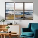 Abstract Landscape Wall Art Canvas | 3 Panel Modern Blue, by MyGreatCanvas | Canvas Wall Art Prints | Photo Prints & Wall Decor