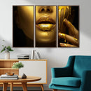 Gold and Women Wall Art Canvas Print by MyGreatCanvas | Canvas Wall Art Prints | Photo Prints & Wall Decor