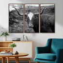Western Home Wall Art Canvas Print, Framed Texas Longhorn by MyGreatCanvas | Canvas Wall Art Prints | Photo Prints & Wall Decor
