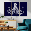 Blue Octopus Wall Art Canvas Print by MyGreatCanvas | Canvas Wall Art Prints | Photo Prints & Wall Decor