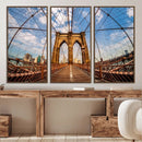 Brooklyn Bridge Manhattan Wall Art Canvas Print by MyGreatCanvas | Canvas Wall Art Prints | Photo Prints & Wall Decor