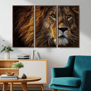 Mighty Lion Wall Art Canvas Print – Majestic Animal Portrait