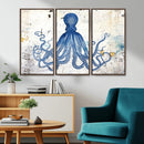 Octopus Canvas Wall Art | Coastal Marine Life Artwork for by MyGreatCanvas | Canvas Wall Art Prints | Photo Prints & Wall Decor