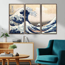 Wall Art Kanagawa Canvas Artwork Abstract Print