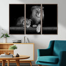 Lion Family Wall Art Canvas Print – Framed Majestic Wildlife by MyGreatCanvas | Canvas Wall Art Prints | Photo Prints & Wall Decor
