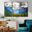 Yosemite Park Half Dome 3 Panel Canvas Print | Large Giclée by MyGreatCanvas | Canvas Wall Art Prints | Photo Prints & Wall Decor