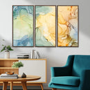 Green and Yellow Marble Fluid Effect Wall Art, Green and by MyGreatCanvas | Canvas Wall Art Prints | Photo Prints & Wall Decor