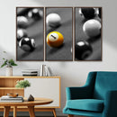Wall Art Pool Table and Balls Canvas Print by MyGreatCanvas | Canvas Wall Art Prints | Photo Prints & Wall Decor
