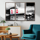 Aces Poker Art Poker Game Wall Art Canvas Print