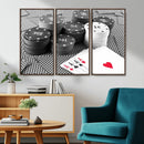 Poker Game Cards Wall Art Canvas, Multi Panel Wall Art by MyGreatCanvas | Canvas Wall Art Prints | Photo Prints & Wall Decor