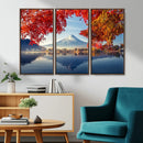 Mount Fuji Canvas Wall Art Japan Autumn Mountain Canvas