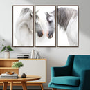 White Horse Wall Art Animal Canvas Print by MyGreatCanvas | Canvas Wall Art Prints | Photo Prints & Wall Decor