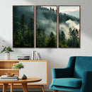 Misty Forest Wall Art Premium Canvas Print a Foggy and by MyGreatCanvas | Canvas Wall Art Prints | Photo Prints & Wall Decor