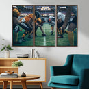 American Football Playing Wall Art Canvas Print by MyGreatCanvas | Canvas Wall Art Prints | Photo Prints & Wall Decor