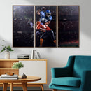 American Football Wall Art Canvas Print, Stadium Sport Wall